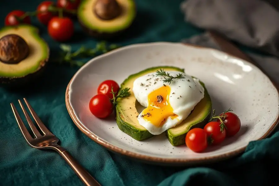 Mesa com receitas low carb prontas